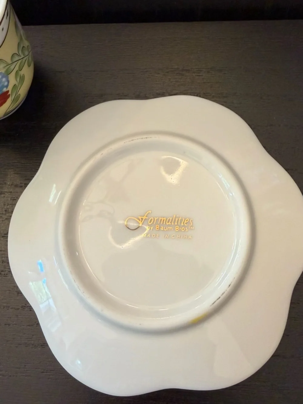 Yellow Butterfly demitasse cup and Saucer Set 4 - Picture 9 of 12